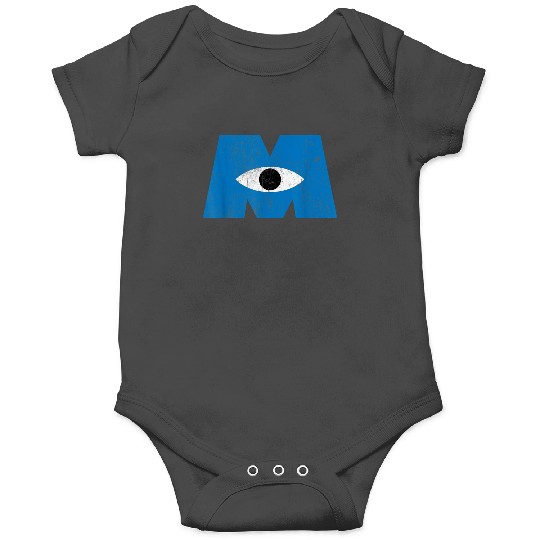 Disney Monsters, Inc Distressed Cyclops Blue Logo Onesies