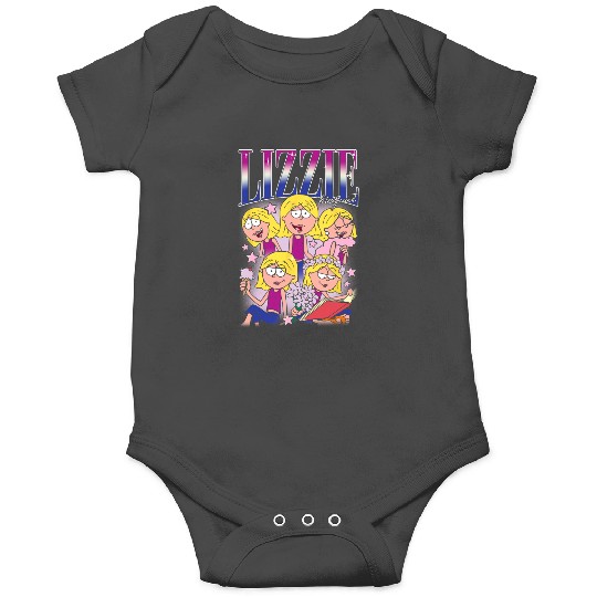 Discover Disney Lizzy McGuire Lizzie 90s Style Collage Big Chest Logo Onesies