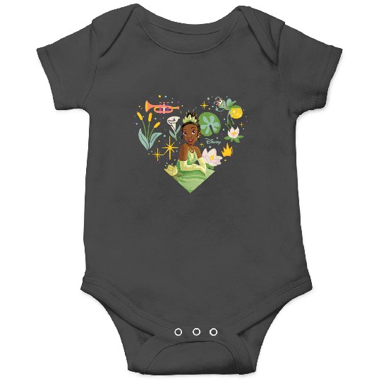 Disneyss Princess Tiana Nature Heart Onesies