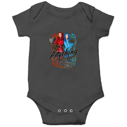 Discover Disney Descendants Red Chloe Anything Is Possible Chest Logo Onesies