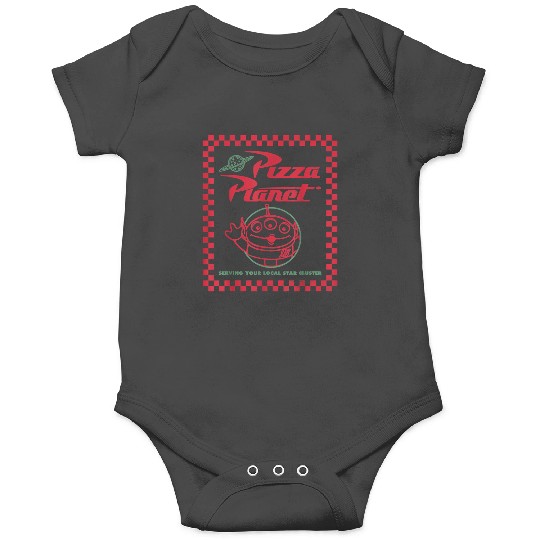 Disney Toy Story Alien Pizza Planet Box Art Onesies