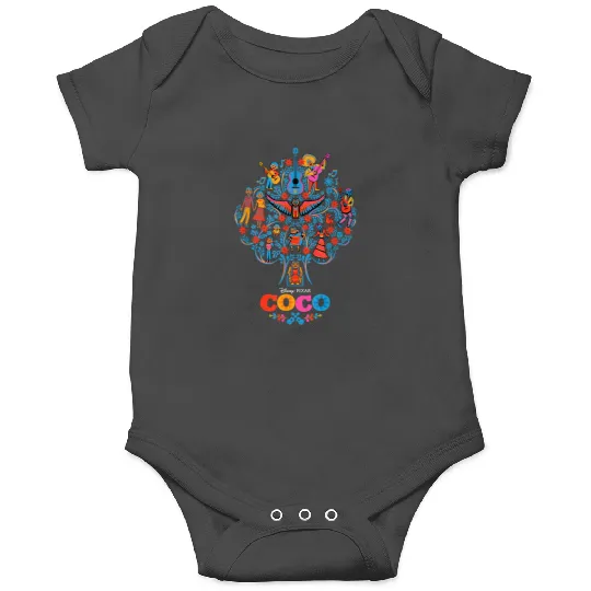 Discover Disneyss Pixars Coco Iconic Colorful Family Tree Chest Poster Onesies