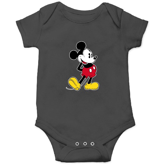 Discover Disney Mickey Mouse Classic Pose V-Neck ,Long Sleeve Onesies
