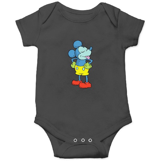 Discover Disney Mickey Mouse Sticking Tongue Out Retro Pop Art Onesies