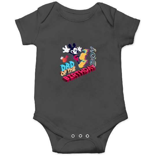 Discover Disney Mickey Mouse Family Star Dad Of The Birthday Boy Onesies