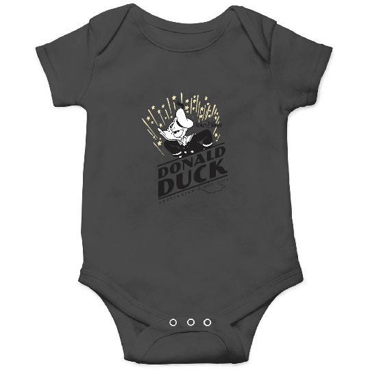 Discover Disney Mickey And Friends Donald Duck Frustrated 1934 Logo Onesies