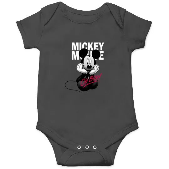 Discover Disney Mickey And Friends Mickey Mouse Oh Boy! Retro Logo Onesies
