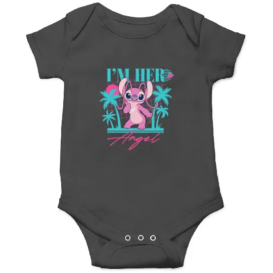 Disney Stitch Retro ’90s Couples Matching I’m Her Angel Onesies