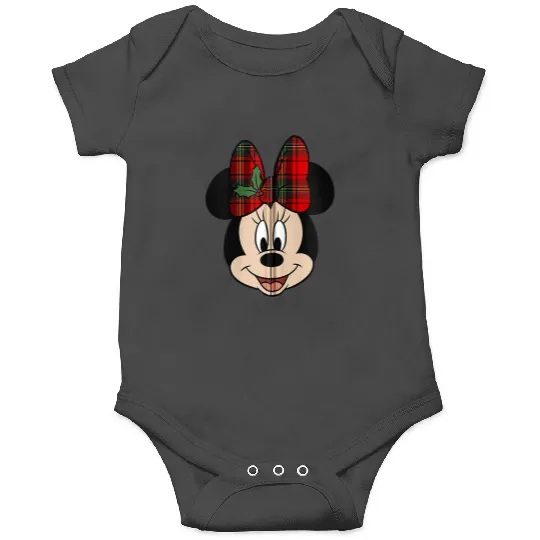Discover Disney Mickey And Friends Christmas Minnie Mistletoe Bow Onesies