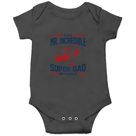 Disney Pixar The Incredibles Father's Day Super Dad Retro Onesies