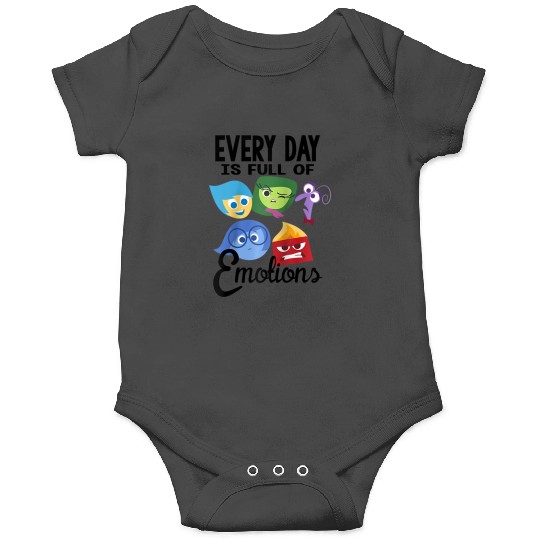 Disney Pixar Inside Out Every Day Is Full Of Emotions Group Raglan Baseball Tee Onesies