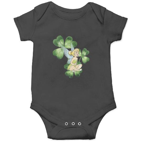 Disney Peter Pan St. Patrick's Day Tinker Bell Clover Retro Premium Onesies