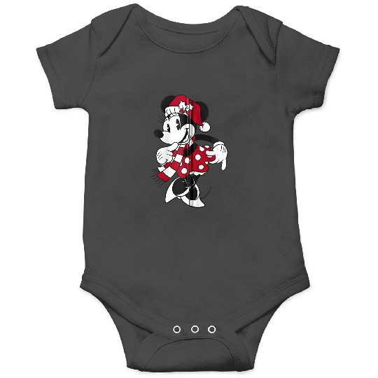 Discover Disney Mickey & Friends Christmas Minnie Mouse Portrait Onesies