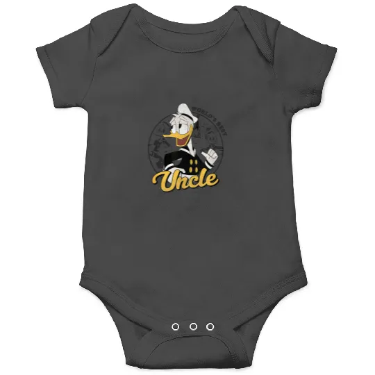 Disney Donald Duck Worlds Best Uncle Circle Port Onesies