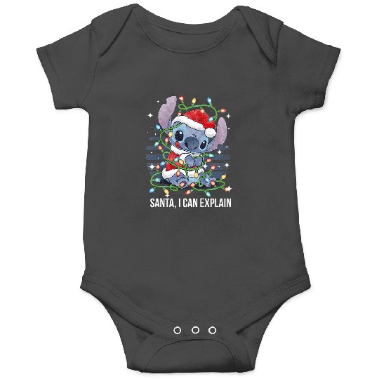 Discover Disneyss Lilo Stitch Christmas Santa I Can Explain Cute Mess Onesies