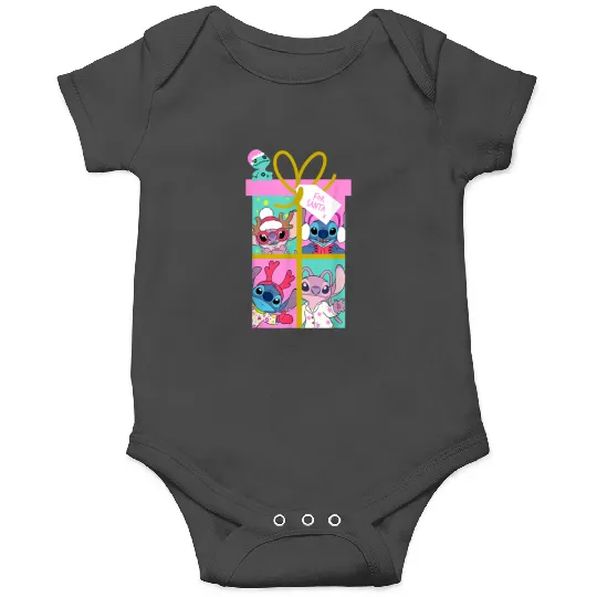 Disneyss Lilo Stitch Christmas Angel Stitch Gift For Santa Onesies