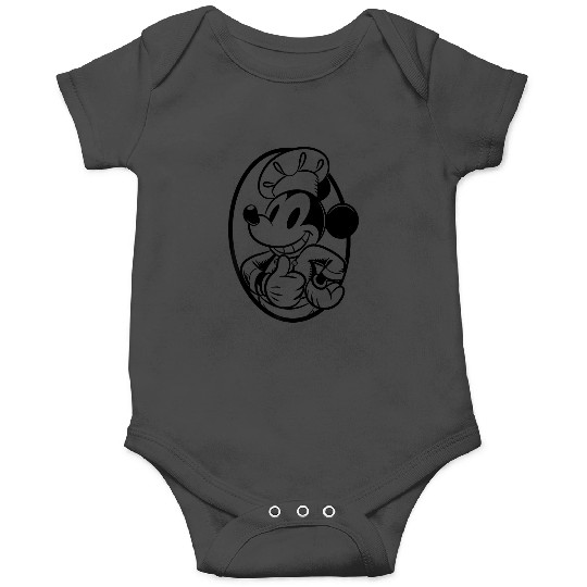 Disney Mickey Mouse Chef Mickey Outline Raglan Baseball Tee Onesies