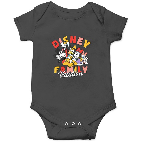 Discover Disneyss Mickey And Friends Disneyss Family Vacation Chest Logo Onesies