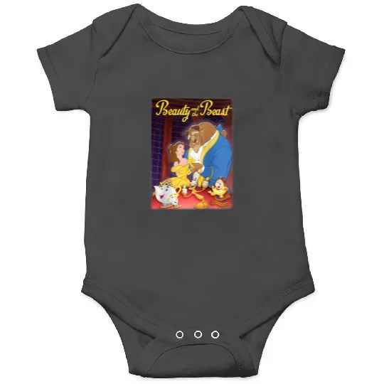 Disneyss Beauty And The Beast Distressed Movie Poster Onesies
