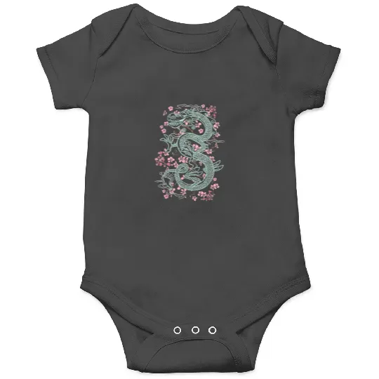 Disney Mulan Mushu Floral Outline Onesies