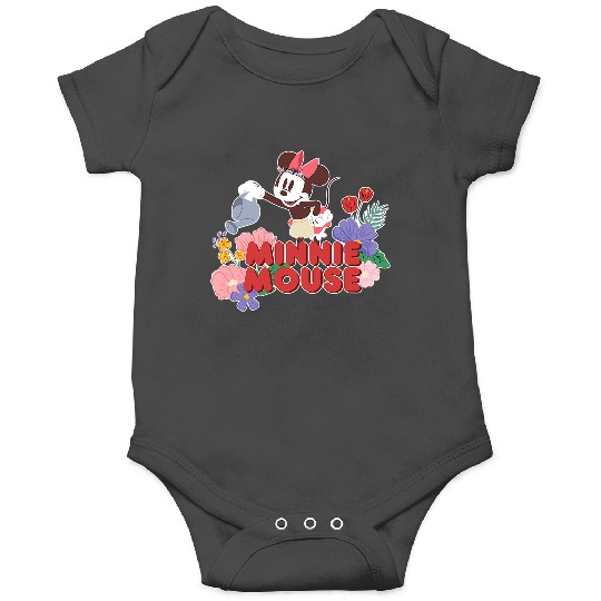 Disney Minnie Mouse Watering Flowers Botanical Garden Spring Onesies