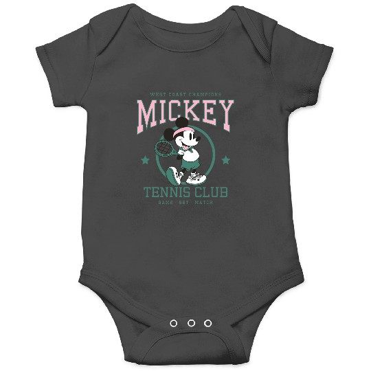 Disney Mickey And Friends Retro Tennis Club Game Set Match Onesies
