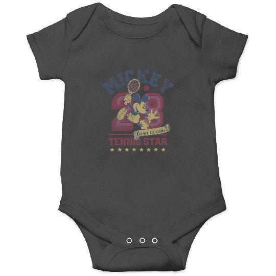 Disney Mickey Mouse Sports Tennis Star 28 Distressed Onesies