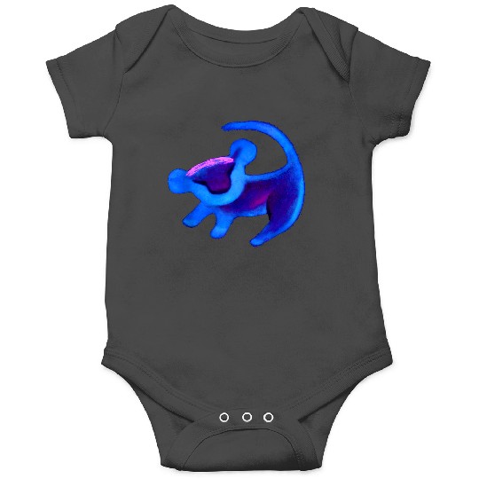 Disneyss The Lion King Simba Cave Painting Blue Hue Onesies
