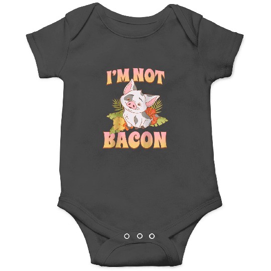 Disneyss Moana 2 Pua I'm Not Bacon Tropical Panel Onesies