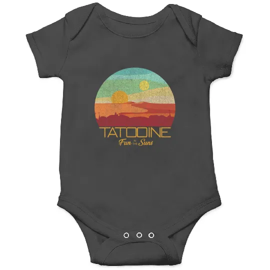 Star Wars Tatooine Postcard Fun in the Sun Vintage Disney+ Onesies
