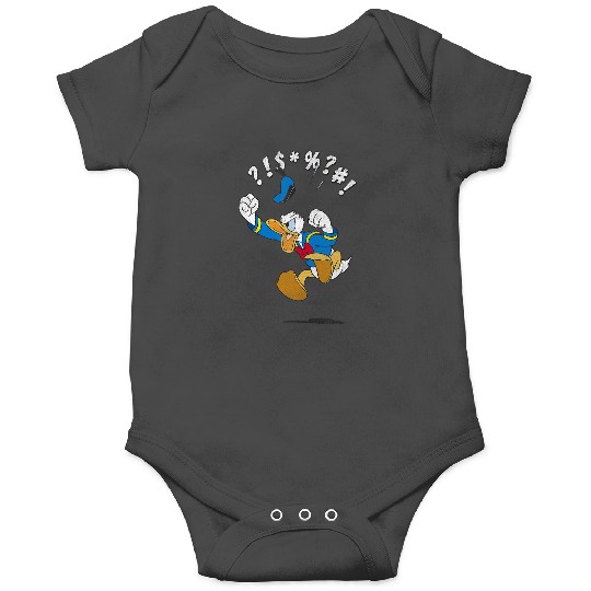 Disney Mickey And Friends Vintagess Donald Duck Angry Jump Tank Top Onesies