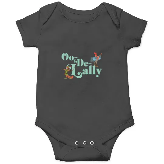 Disney Robin Hood Oo-De-Lally Iconic Quote Chest Text Logo Onesies