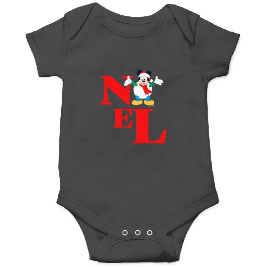 Disney NEW Mickey Mouse Christmas Snowman Noel Corner Art Onesies