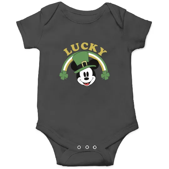 Disney Mickey And Friends St Patricks Day Lucky Mickey Patricks Day Onesies