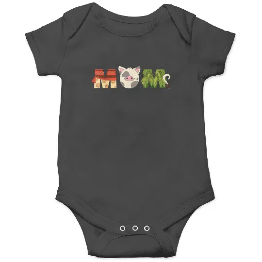 Disneyss Moana Letters Pua Maui Mothers Day Birthday Best Mom Onesies