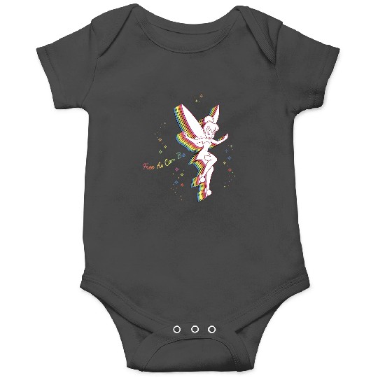 Disneys Peter Pan Tinker Bell Rainbow Free As Can Be VNeck Onesies