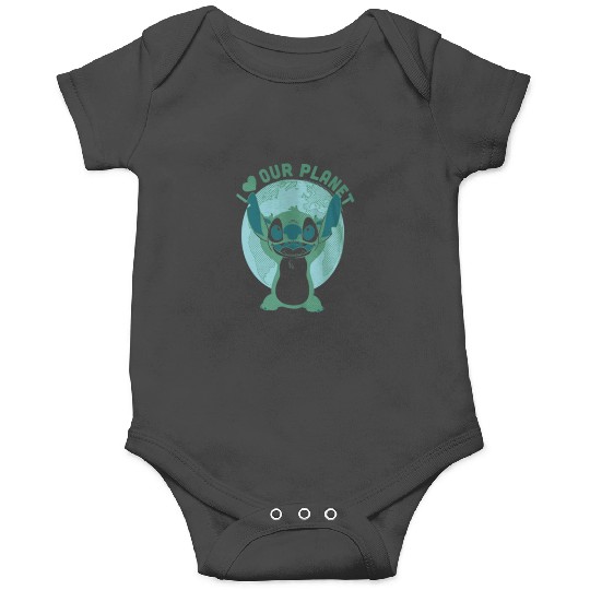 Disney Earth Day Lilo Stitch I Love Our Planet Onesies
