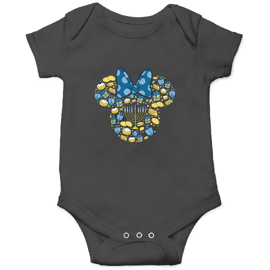 Disney Minnie Mouse Icon Hanukkah Chanukah Dreidel Menorah Onesies