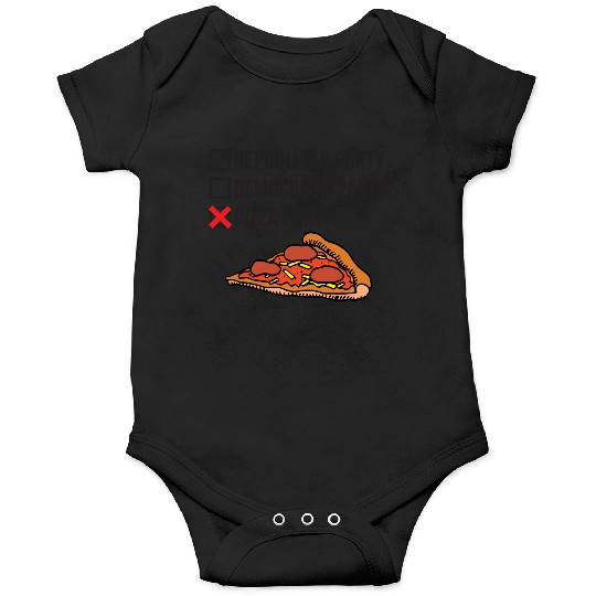 Republican Party vs Democratic Party vs Pizza Part Onesies