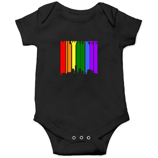 Milwaukee Wisconsin Rainbow LGBT Gay Pride Onesies