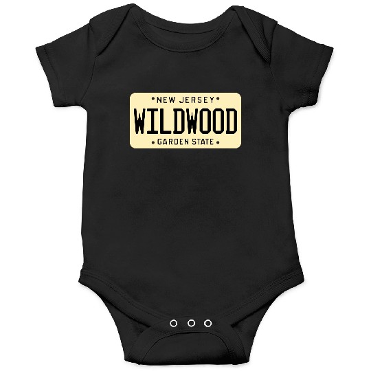 Wildwood New Jersey License Plate Onesies