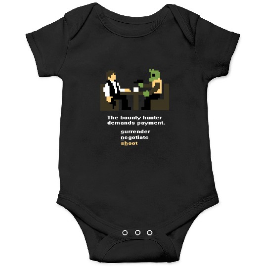 Han and Greedo 8-Bit Onesies