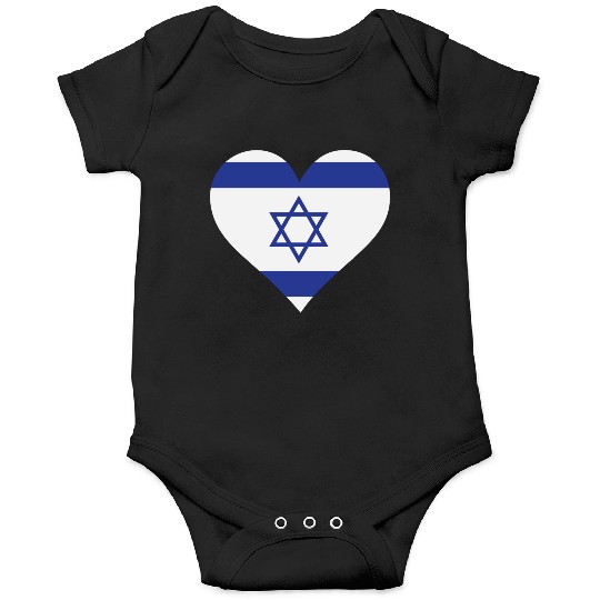 A Heart For Israel Onesies