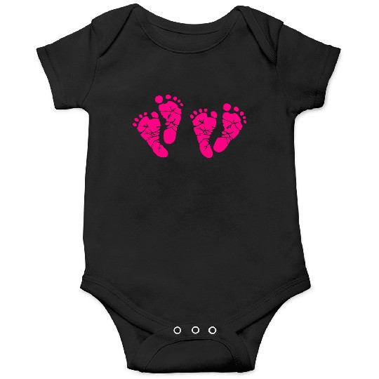 Twin Baby Feet - Pregnancy - Maternity - Mom to be Onesies