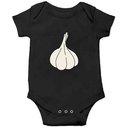 garlic knoblauch veggie vegetable gemuese2 Onesies