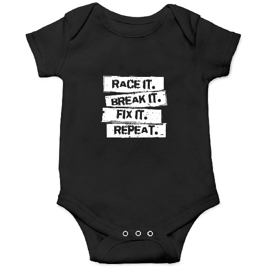 Race It Break It Fix It Racing Car Hot Rod Muscl Onesies