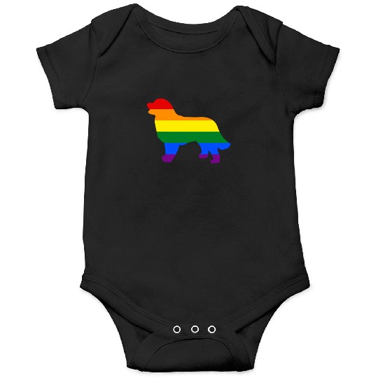 Gay Pride Dog Bernese Mountain Dog Gay Pride Dog Apparel Onesies