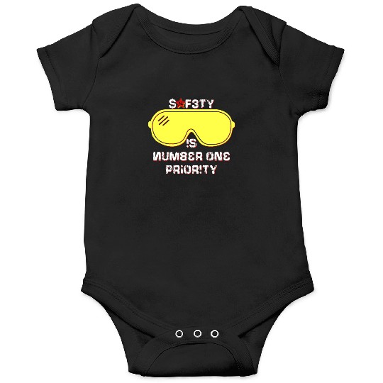 Safety Is Number One Priority - Crazy Russian Hacker Safetyglasses Onesies