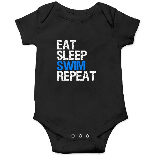 Eat Sleep Swim Repeat Gift Swim Coach. Onesies