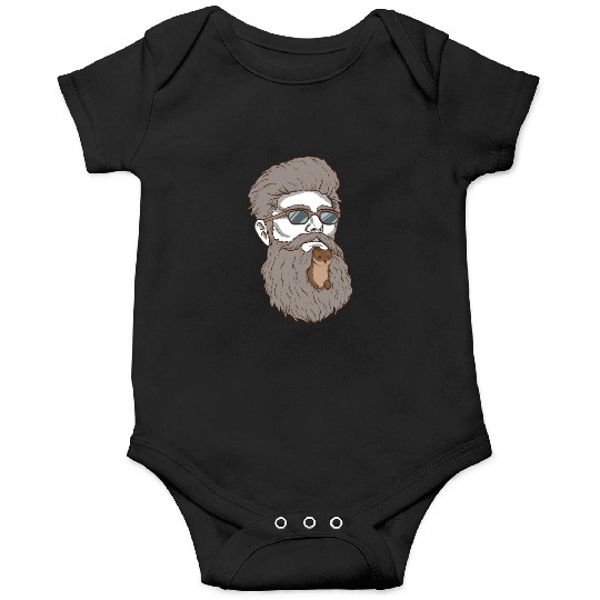 Beard Weasel Funny Beard Design Onesies